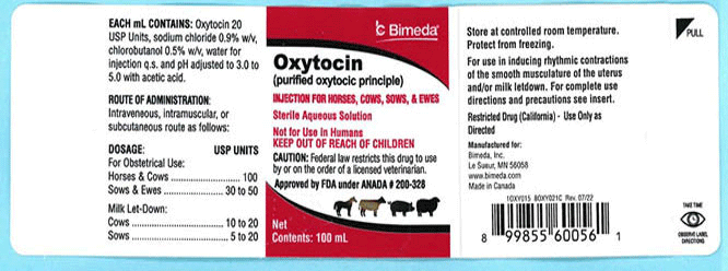 Oxytocin label